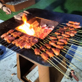 التصميم الحديث Corten Steel Outdoor Wood BBQ