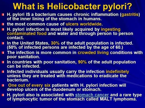 Benefits of helicobacter pylori resistance