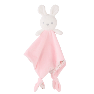 Handmade Newborn Baby Comforter: Cartoon Bunny Rabbit Toy with Security Blanket