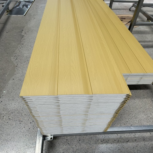 Yellow Bark Pattern Metal Exterior Wall Panels Durable and Lightweight Insulation Panels