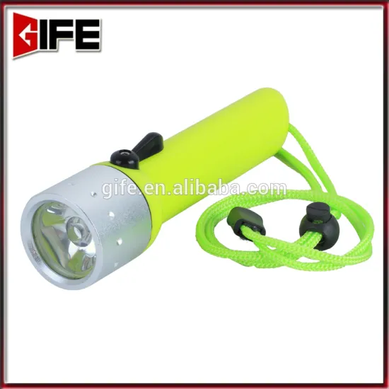GF-5035 4AA Battery 1W LED Dive torch waterproof flashlight Diving light
