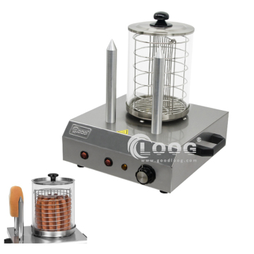 Hot Dog Cooking Machine: Roller with Bun Warmer for Sale