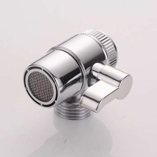 201 stainless steel chrome plating finish zinc alloy triangle 1/2 stop cock angle valve for bathroom sink toilet