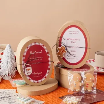 Customized Christmas candy kraft paper box