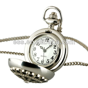 New Ladies White Dial Quartz Pocket Watch