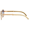 White Diamond Buffalo Horn Sunglasses