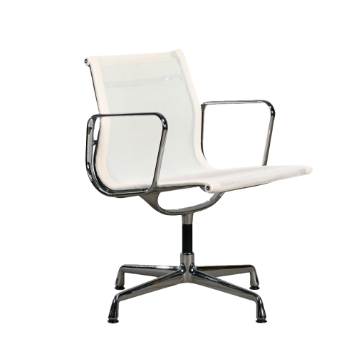 Eames Low Back White Mesh Meeting Office Chair