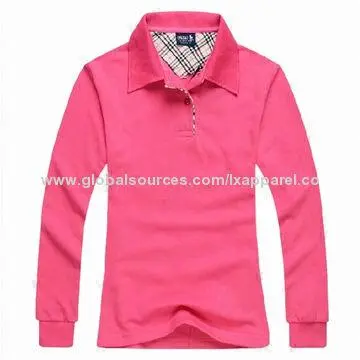Ventile Casual Simple Women's Polo Shirt, Made of 60% Polyester Fabric