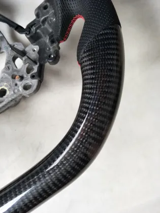 YTcarbon Real Carbon Fiber Steering Wheel for Mazda 3, 6, Axela, CX-3, CX-5 Automotive Accessories