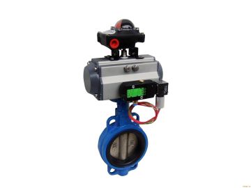 Butterfly Valve with Pneumatic Actuators, Pneumatic Butterfly Valve