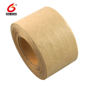 Water activated kraft paper gummed tape