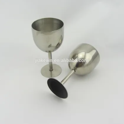 Stainless steel metal goblet