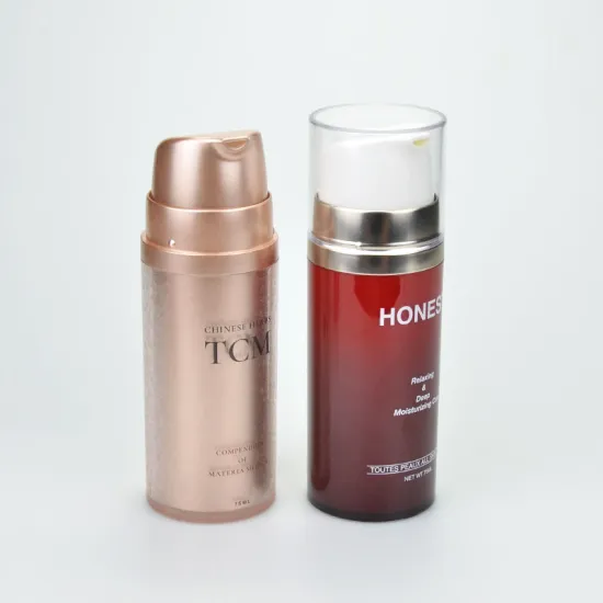 50ml 75ml 100ml empty as frosted plastic airless pump bottle matte packaging for cosmetics