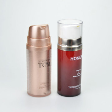 50ml 75ml 100ml empty as frosted plastic airless pump bottle matte packaging for cosmetics