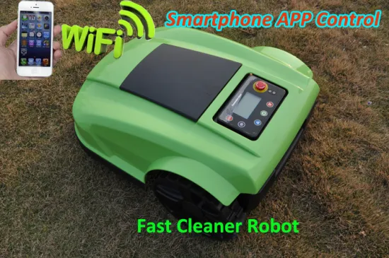 The 4th Generation Smartphone App Control Portable Lawn Mower Robot With Water-proofed Charger