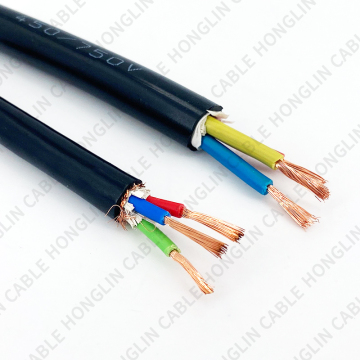 RVV Copper Stranded Conductor Multicore Flexible Electrical Cable 2x5mm² PVC Insulation