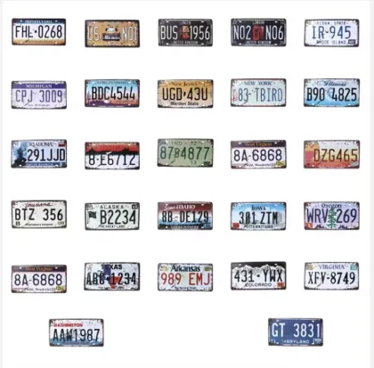 Custom Puerto Rico Flag Metal License Plate