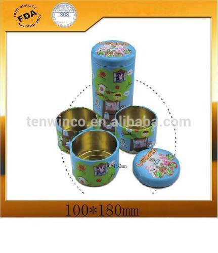 The unique three layer design tin boxes popular candy tin boxes wholesale