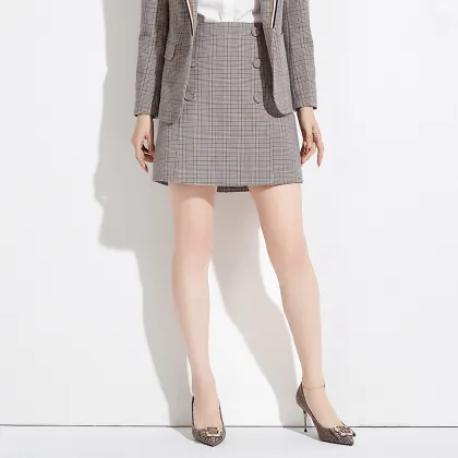 Women A-line Office Casual Suit Dress Skirt