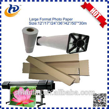 premium Semi glossy Inkjet photo paper roll waterproof