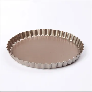 Rk Bakeware China-Hard Coat Fluted Round Aluminum Pizza Form Pan