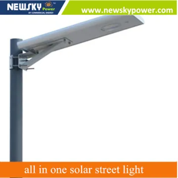 motion sensor all in one led solar street light integrated solar street light