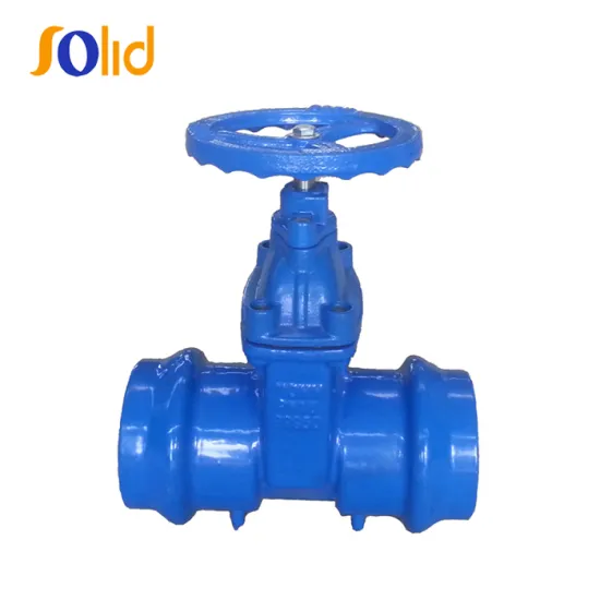 Ductile iron resilient seated gate valve for PVC pipes