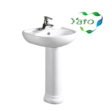 Economic pedestal basins/wash basin/color ceramics bathroom sink YB-2000 YATO