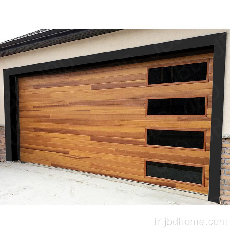 Durable et sécurisé: porte de garage en aluminium sectionnel