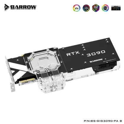BARROW GPU Active Backplate Block for GIGABYTE RTX 3090/3080 Cooling