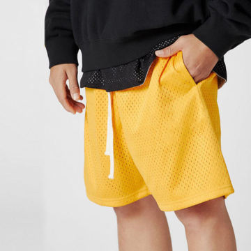 Großhandel hochwertige Polyester -Mesh -Basketball -Shorts mit schneller trockener Funktion und Tasche für Männer