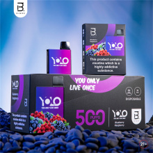 BMOR YOLO 800PUFFS يمكن التخلص منها VAPE PEN 550MAH