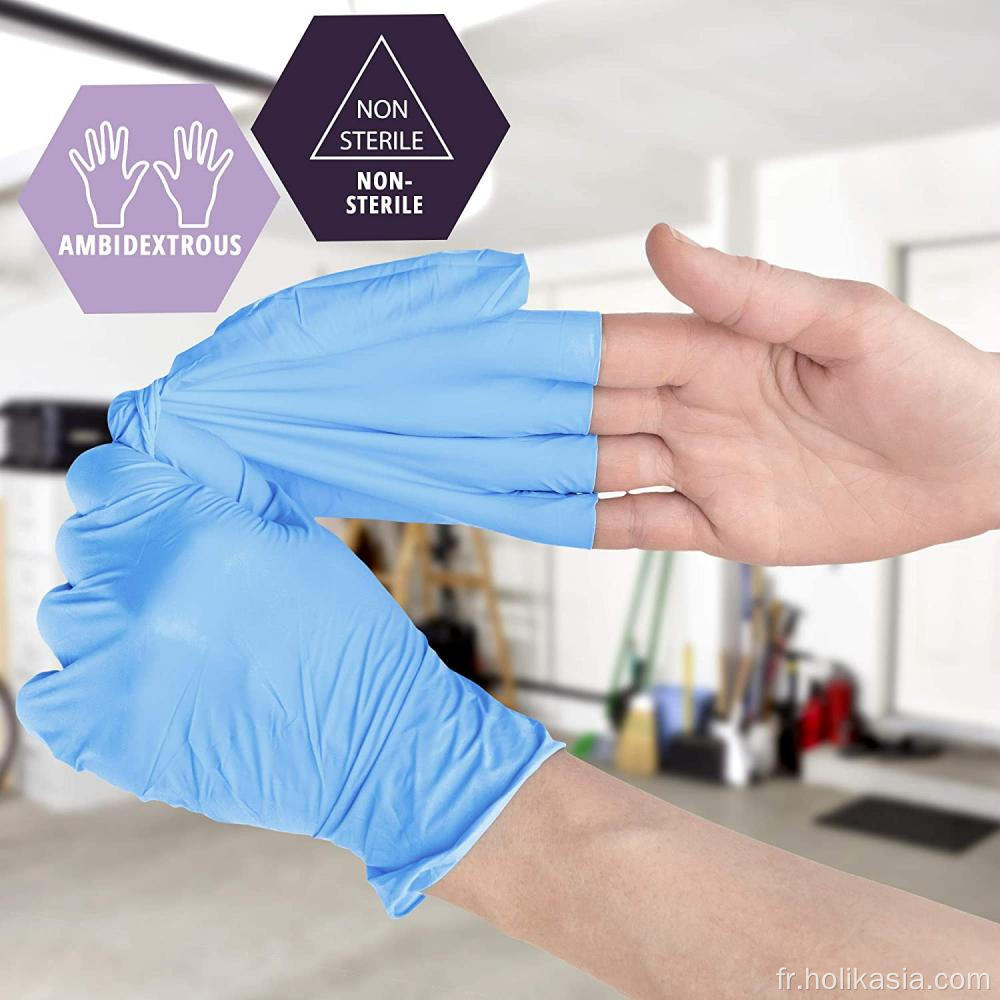 Gants de protection de l&#39;examen nitrile usage médical