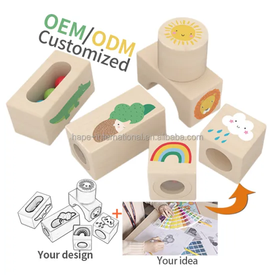 Solid Wooden Simulation Mushroom Stacking Building Blocks: A Fun and Educational Toy for Kids