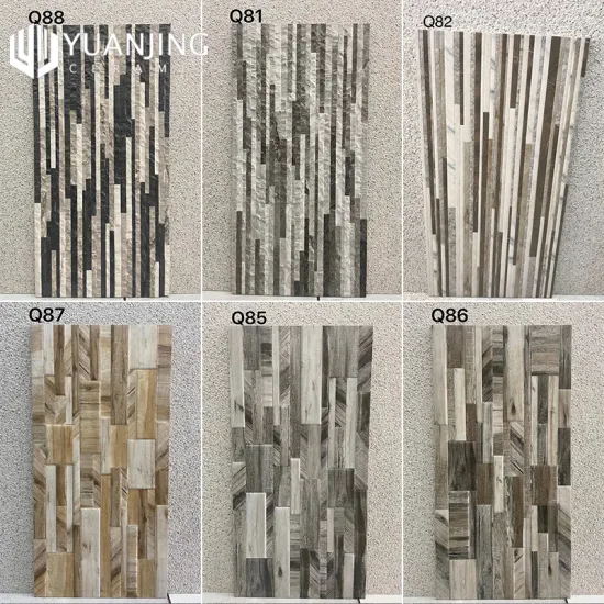 High-Quality 3D Matte Ceramic Wall Tiles: 300x600mm Villa Hotel Decoration Exterior Bricks and Porcelain Tiles with Concave and Convex Designs