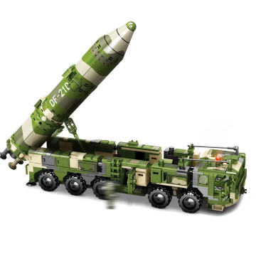 DIY Educational Military Missile Building Blocks: SEMBO 105795 DF21D-ANTI Ship Ballistic Missile Toy Gift for Children