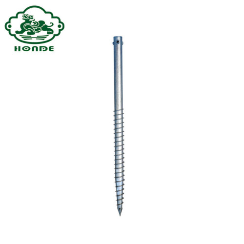 Galvanis Spiral Ground Screw Pole Jangkar Untuk Pagar