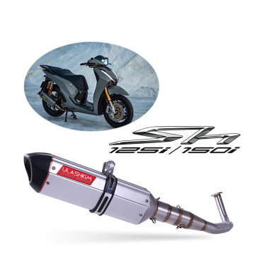Sistema completo de escape de la motocicleta para Honda SH150/SH125 2017-2021