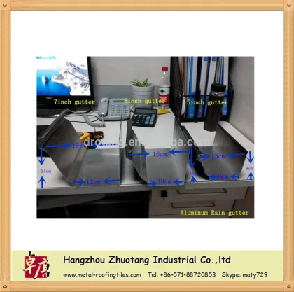 aluminum rain gutter systems/downspout