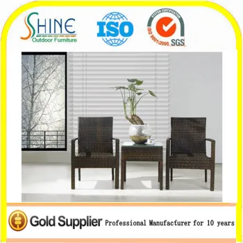 C122 Rattan Furniture Wholesale 2016 Alibaba Conversation Dining Table Chair Set