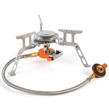 Hot Selling Outdoor Camping Split Gas Stove with Flat Gas Tank