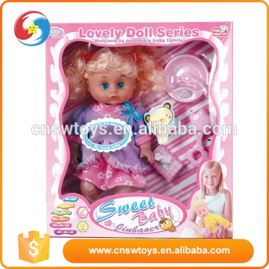 pretend play doll Soft Body Girl Baby Doll feeding cloth get changed