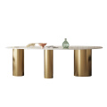 Luxury Dining Room Furniture Modern Design Stainless Steel