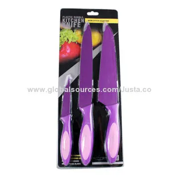 Deep purple non-stick coating knife
