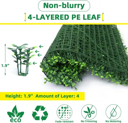 Boxwood Hedge Wall Panels and Artificial Grass Wall Panels