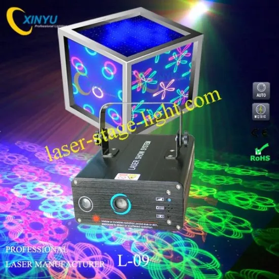 3w Blue Led Background Disco Laser Flower Gobo Light Flash Effects L-09