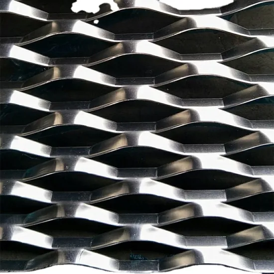 Decorative Facade Wall Flading Diamond Shape Titanium Expanded Metal Wire Mesh Ceiling
