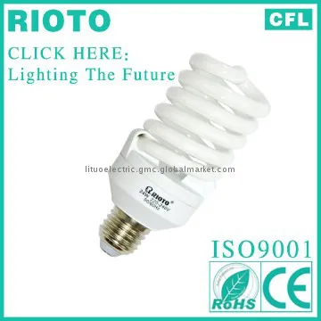 High Quality Energy Saving Lighting T4 12mm 35W Full Spiral  CFL Bulb