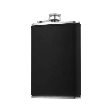 Custom Outdoor Travel Leather Hip Flask Gift Set for Sale