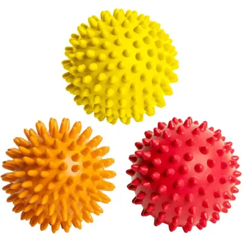 Spiky Massage Balls for Plantar Fasciitis: Firm & Hard Rollers for Feet Exercise
